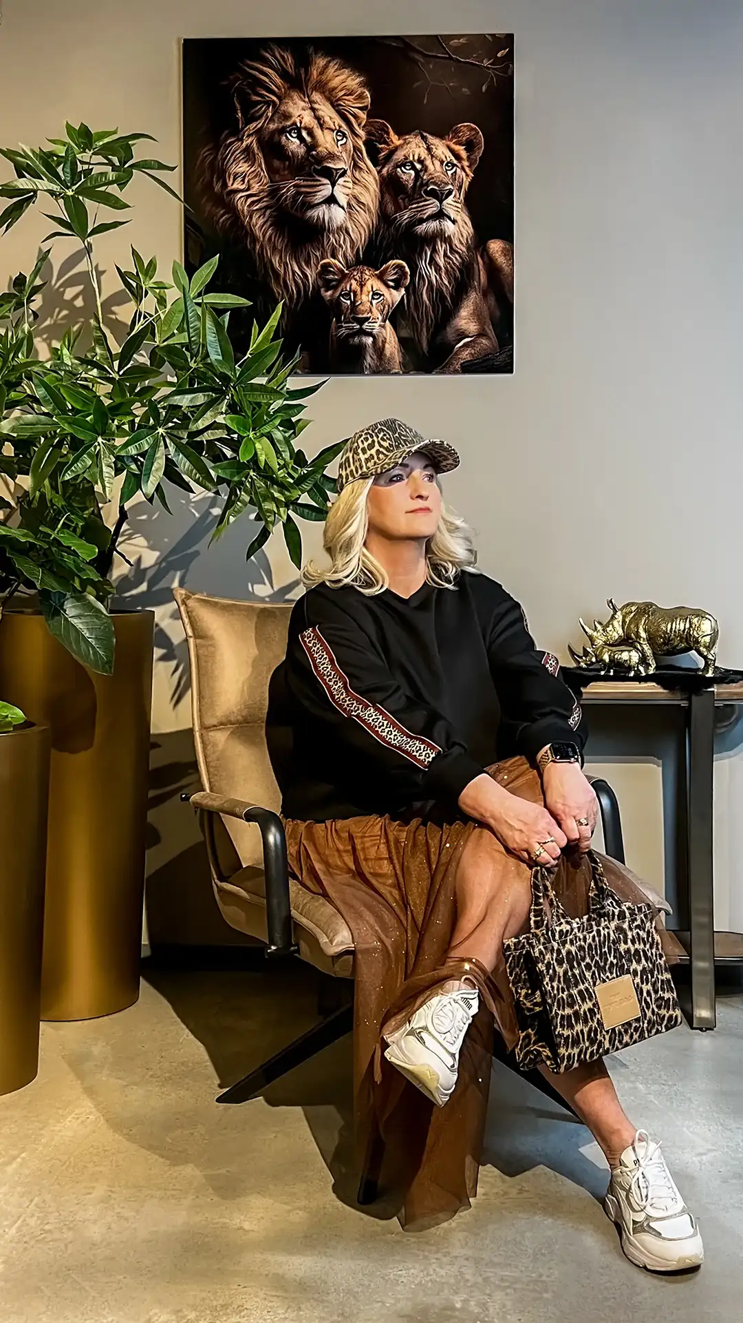 Fashion Accessoires Leo-Cap und Leo-Tasche - Mode von Living Art Magdeburg Fashion Accessoires Leo-Cap und Leo-Tasche - Mode von Living Art Magdeburg